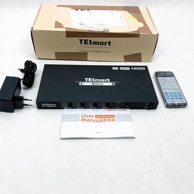 TESmart 4x4 HDMI Matrix Switch 4K bei 30Hz UHD | 4 in 4 Out HDMI Matrix