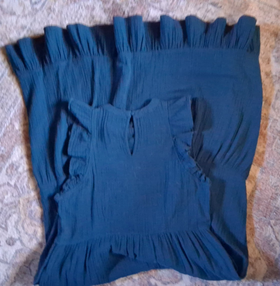 Universal Thread Small Tiered Ruffle Hem Gauze Pr… - image 2