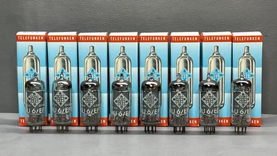 1 x 6AU6/EF94 TELEFUNKEN Diamond ◊ Square Getter Ulm Same Codes Audio Tubes - Image 1 of 4