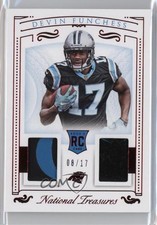 2015 Panini National Treasures Red Jersey Number 8/17 Devin Funchess #RDM-DF 4n1
