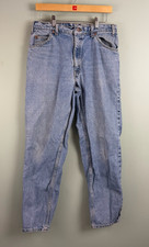 Levi's 550 Relaxed Fit Jeans Orange Tab Vintage W34 L32 Blue Made in Mexico 90s