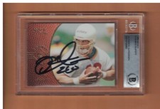 Mike Alstott AUTOGRAPHED 1996 SCORE SELECT ROOKIE FOOTBALL CARD SIGNED TAMPA BAY
