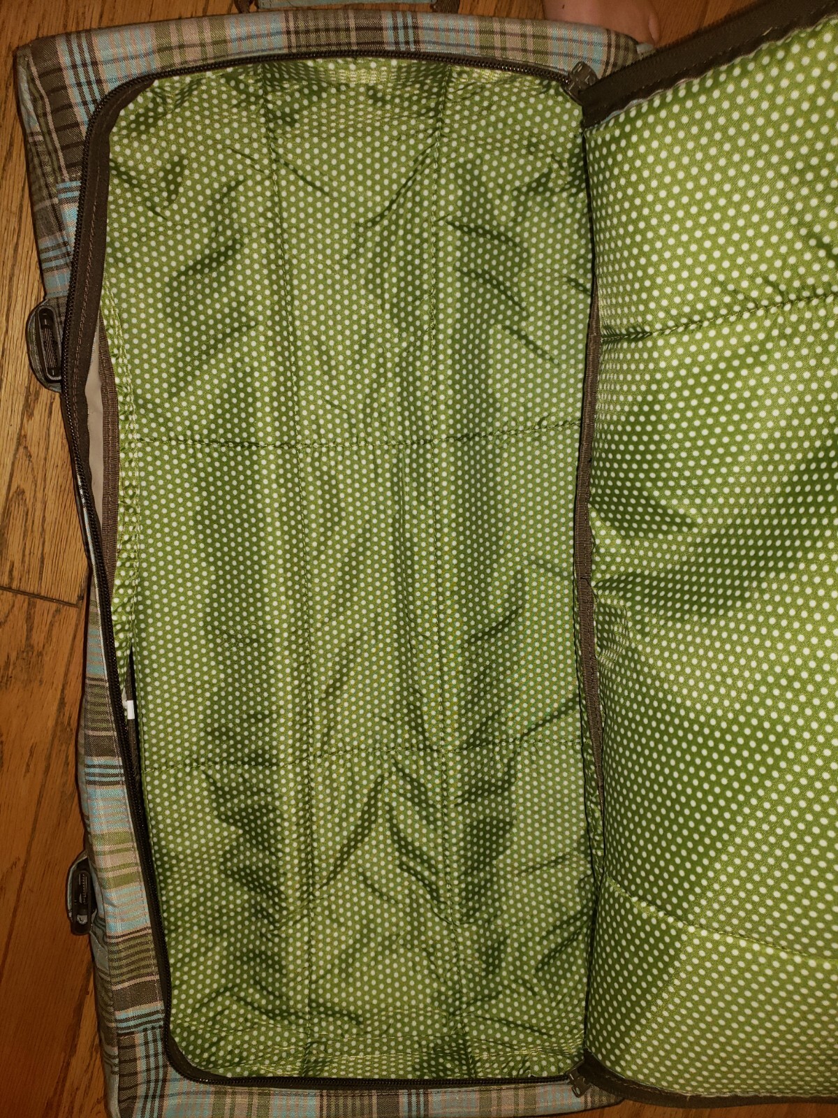 RARE PLAID DAKINE SPLIT ROLLER ROLLING LUGGAGE BA… - image 7