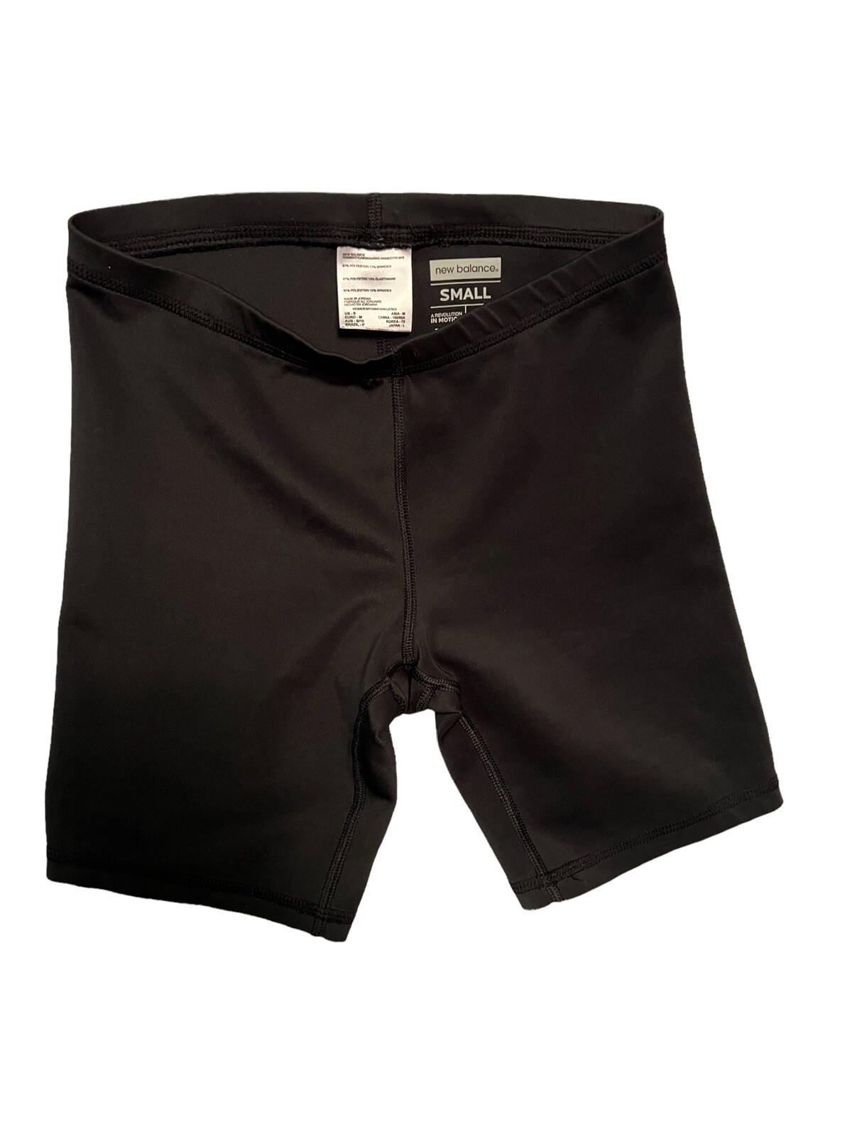 black athletic biker shorts