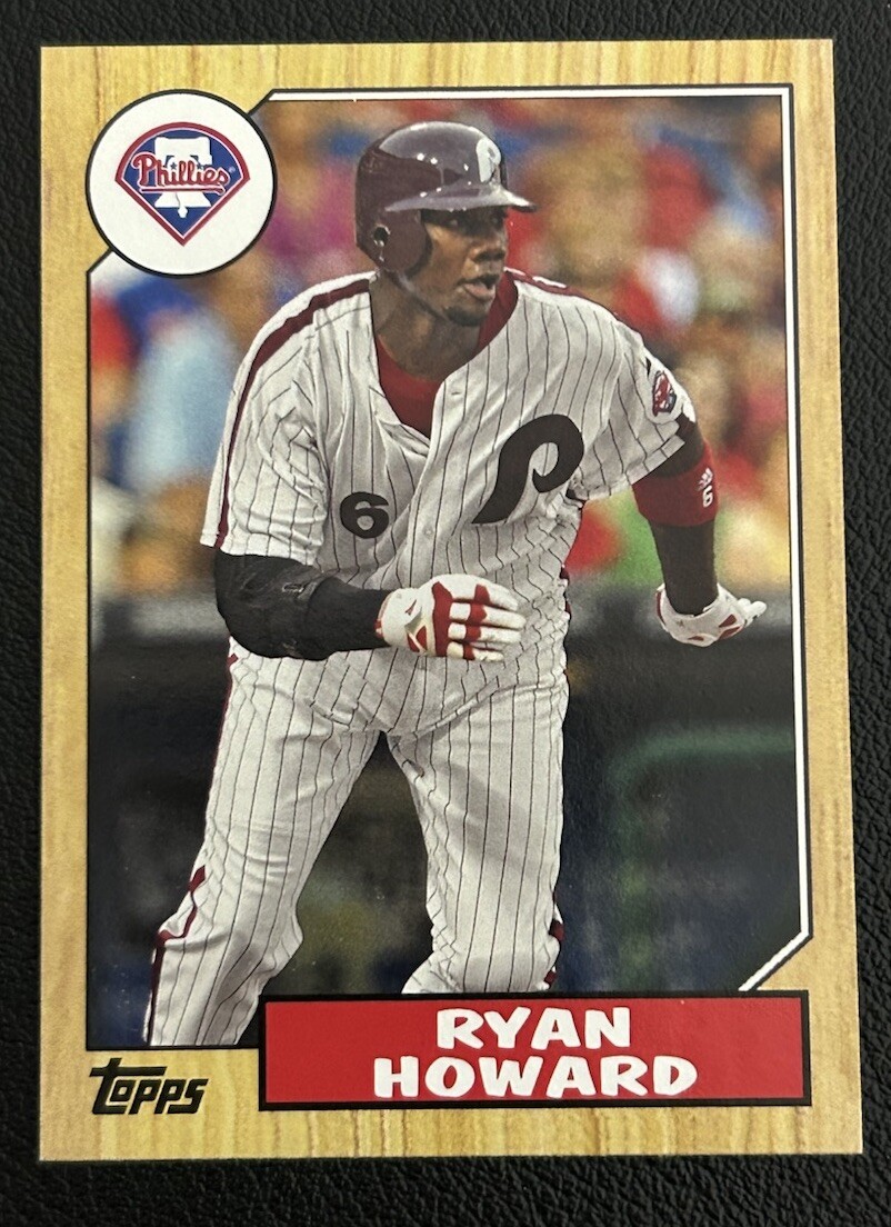 2012 Topps 1987 Topps Minis Phillies Baseball Card #TM-27 Ryan Howard