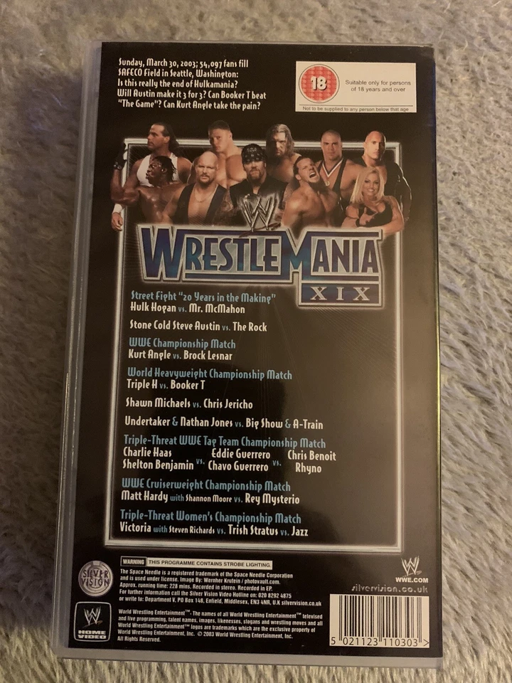 WWF WWE Wrestlemania 19 VHS WE318 - Bild 2 von 2