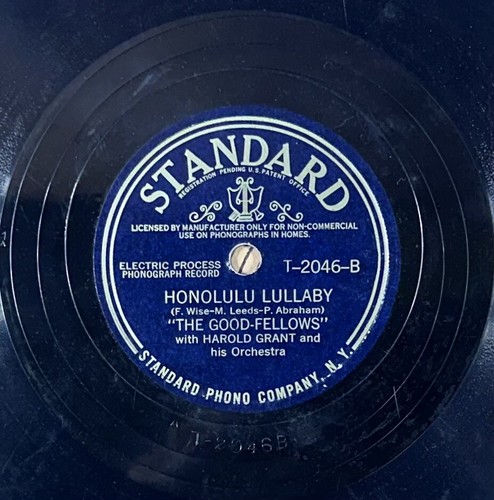 Good Fellows FARMER'S SERENADE/HONOLULU LULLABY Standard 78 RPM 10" Shellac - Imagen 4 de 4