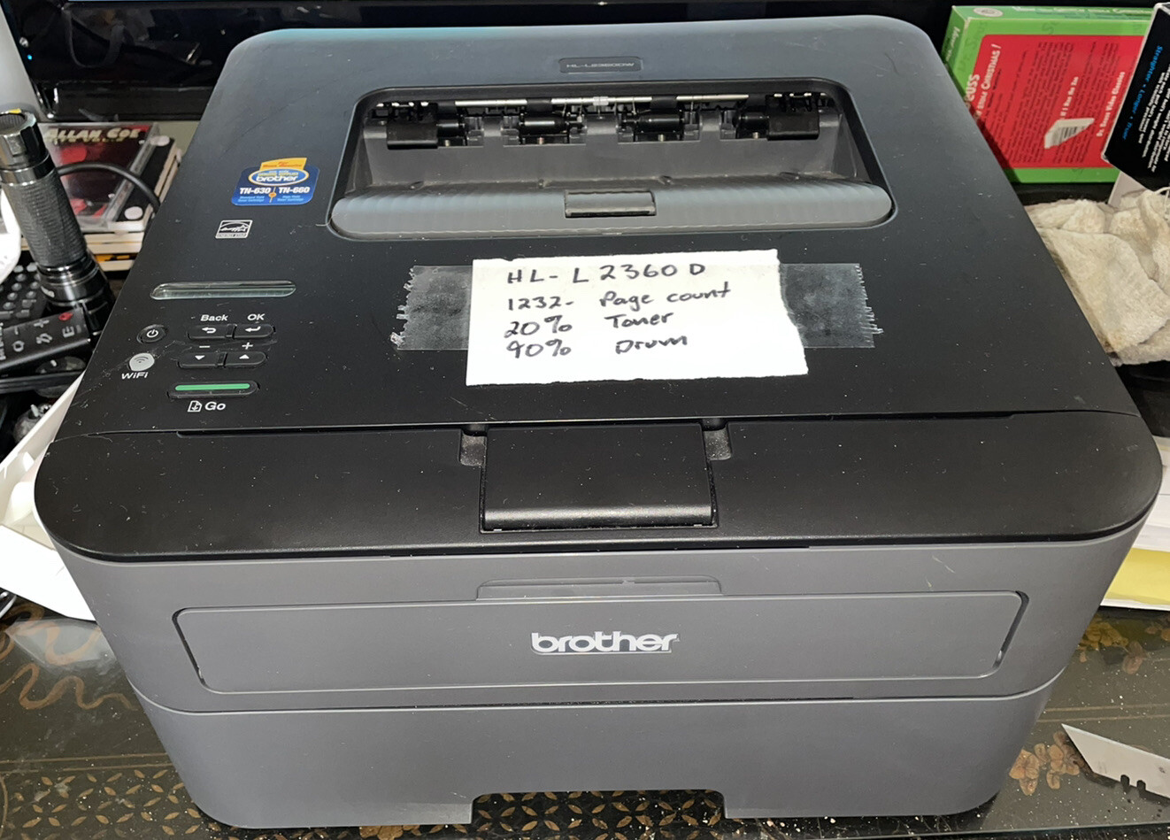 Brother Hl-l2360dw Wireless Duplex Mono 