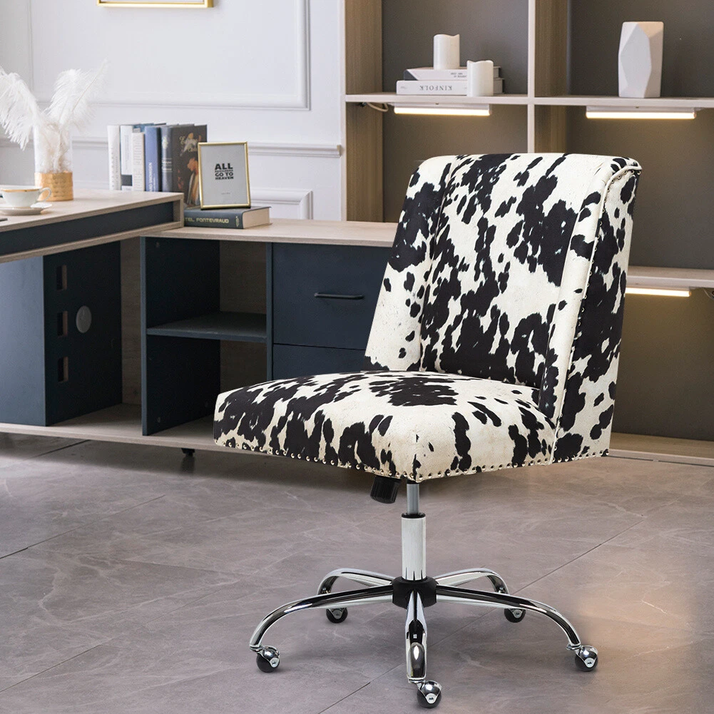 Cow print office chair deals