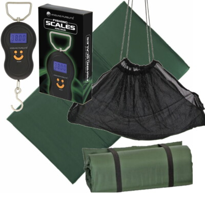 #ad Unhooking Mat Weigh Sling and Digital Scales 40kg 88lb Carp Fishing Landing Mat GBP 17.95