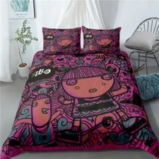 Cute Line Child 3D Print Duvet Quilt Doona Covers Pillow Case Bedding Sets