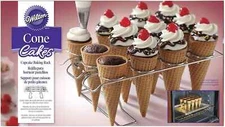 Wilton Cake Cone Stand Cupcake Baking Rack Ice Cream Cone Holder