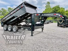 NEW 7 X 16 21K GVWR Scissor Hoist Gooseneck Hydraulic Dump Equipment Trailer 48"