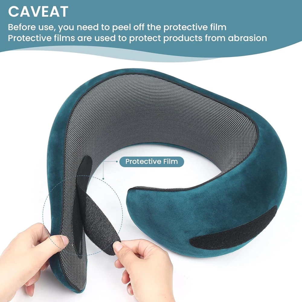 Travel Pillow Neck Support, Memory Foam, Compact Design, Ideal for Airplane Car