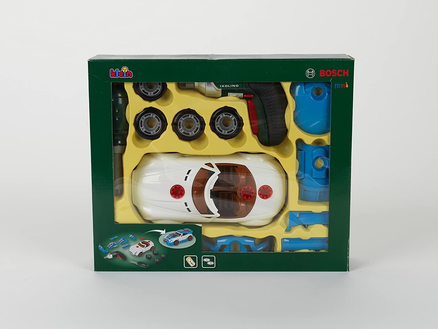 Theo Klein 8668 - BOSCH Car Auto Tuning Set mit Akkuschrauber Kinder-Spielzeug