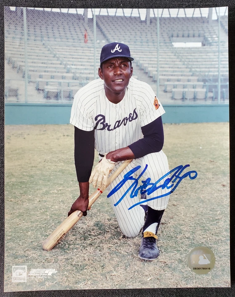 Fotografia autografada Rico Carty Atlanta Braves MLB 8x10 - Imagem 2 de 4
