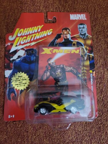Marvel Johnny Lightning Cyclops 1997 Dodge Viper Gts W/ Bonus Poster