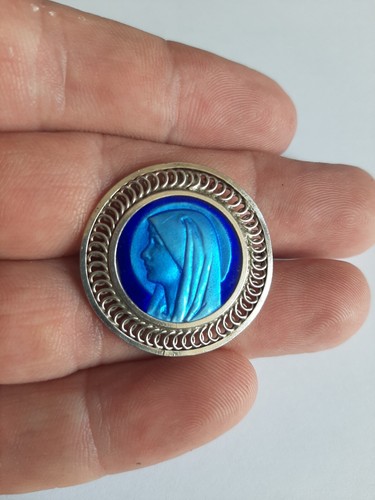 Broche Ancienne En Argent Massif 850/1000 Avec Perles – Occasion, Pièce Vintage