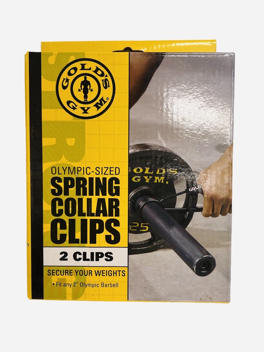 Gold's Gym Olympic-Sized Spring Collar Clips Fits 2