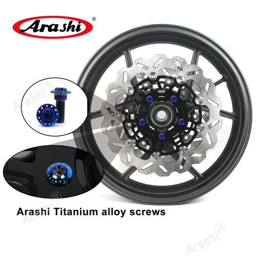 Front Wheel Rim Brake Rotor + Mounting Bolts For Kawasaki Ninja ZX-10R 2006 2007 - Picture 2 of 8