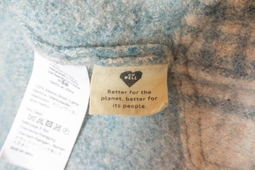 Madewell Boiled Wool Shirt-Jacket In Plaid Teal/Cream, Size Small S New NG712 - Picture 7 of 13