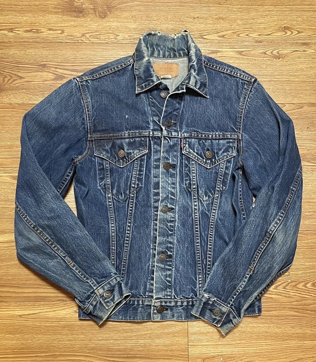 Vintage Levi s Big E 2 Pocket Type III Trucker Denim Jacket Sz XS S