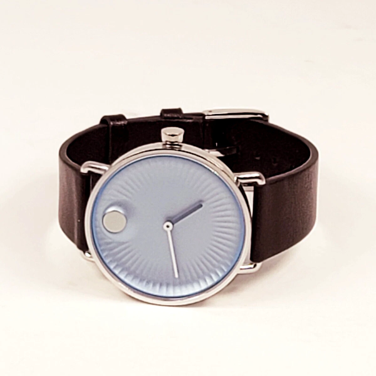 Movado Edge Men s Museum Watch MO.02.1.14.6277 Stainless Steel Leather Quartz