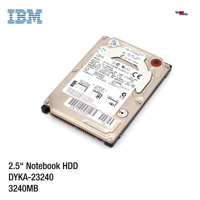IBM DYKA-23240 3240MB 2.5'' INCH NOTEBOOK LAPTOP HDD HARD DRIVE HARD DISK 00K0384