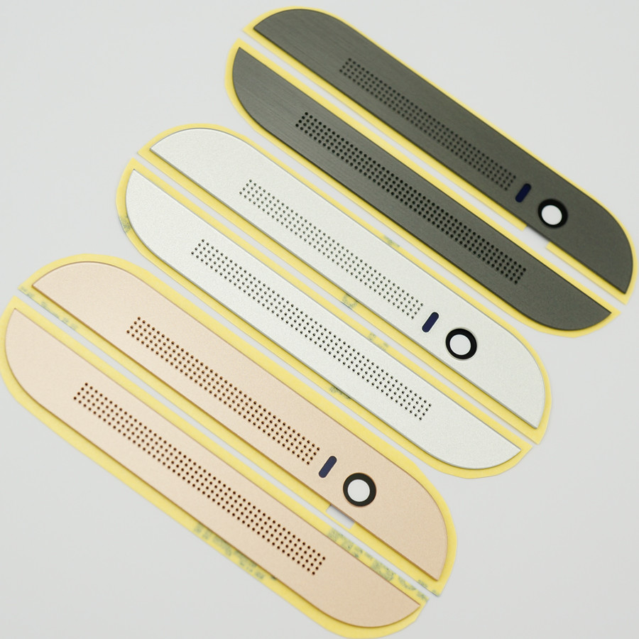 Top Earpiece & Bottom Loud Speaker Mesh Grill Panel Front Cover For HTC