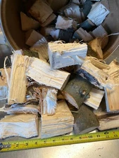 Hickory Wood Chunks for Smoking BBQ Grilling Cooking Smoker FREEShipping(5+LBS)