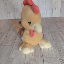 Precious Moments Tender Tails Tan Chicken Plush Enesco Vintage Clean 1998