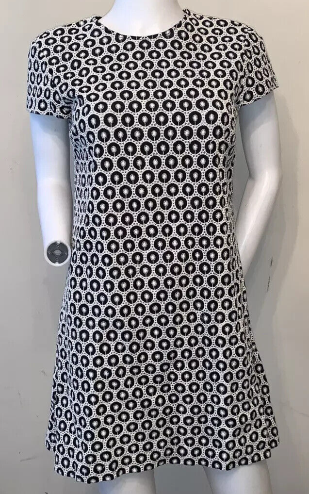 milly black and white dress Saylor Plaid Mini Dress in White/Black main image 0