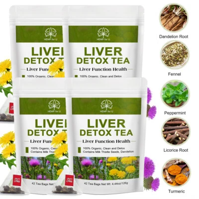 HFU Liver Detox Tea - Herbal Blend For Healthy Liver Function & Body Cleanse
