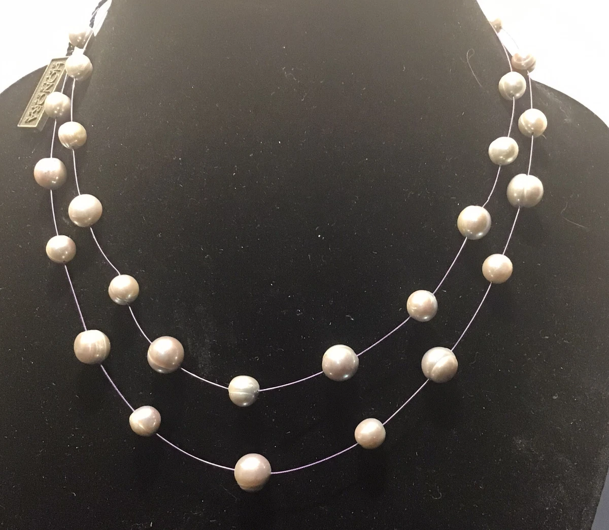 Floating illusion hotsell pearl necklace