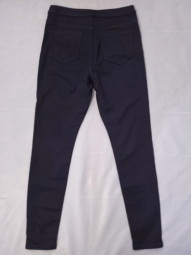 M&S Jeans Size 14 L Jeggings Skinny Stretch High Waist Lightweight Dark Blue - Picture 5 of 6