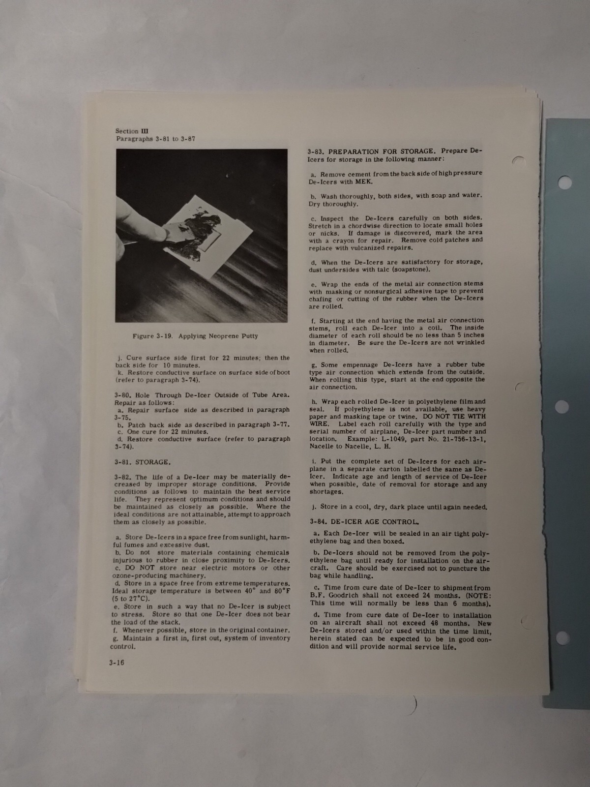 B. F Goodrich High Pressure Pneumatic De-Icers Maintenance Instructions-Original