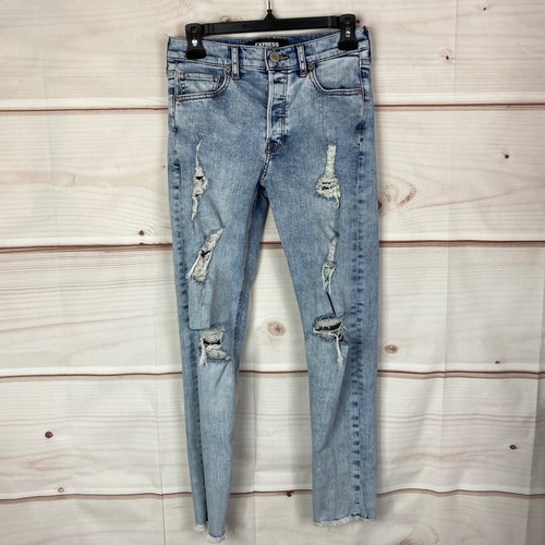 Express Vintage Skinny High Waist Jeans 