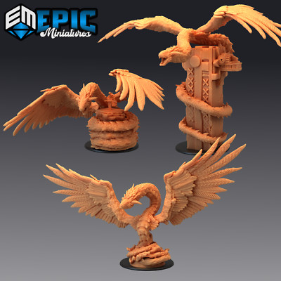 Feathered Serpent, Dungeons and Dragons Miniatur, Epic Miniatures, Winged Snake