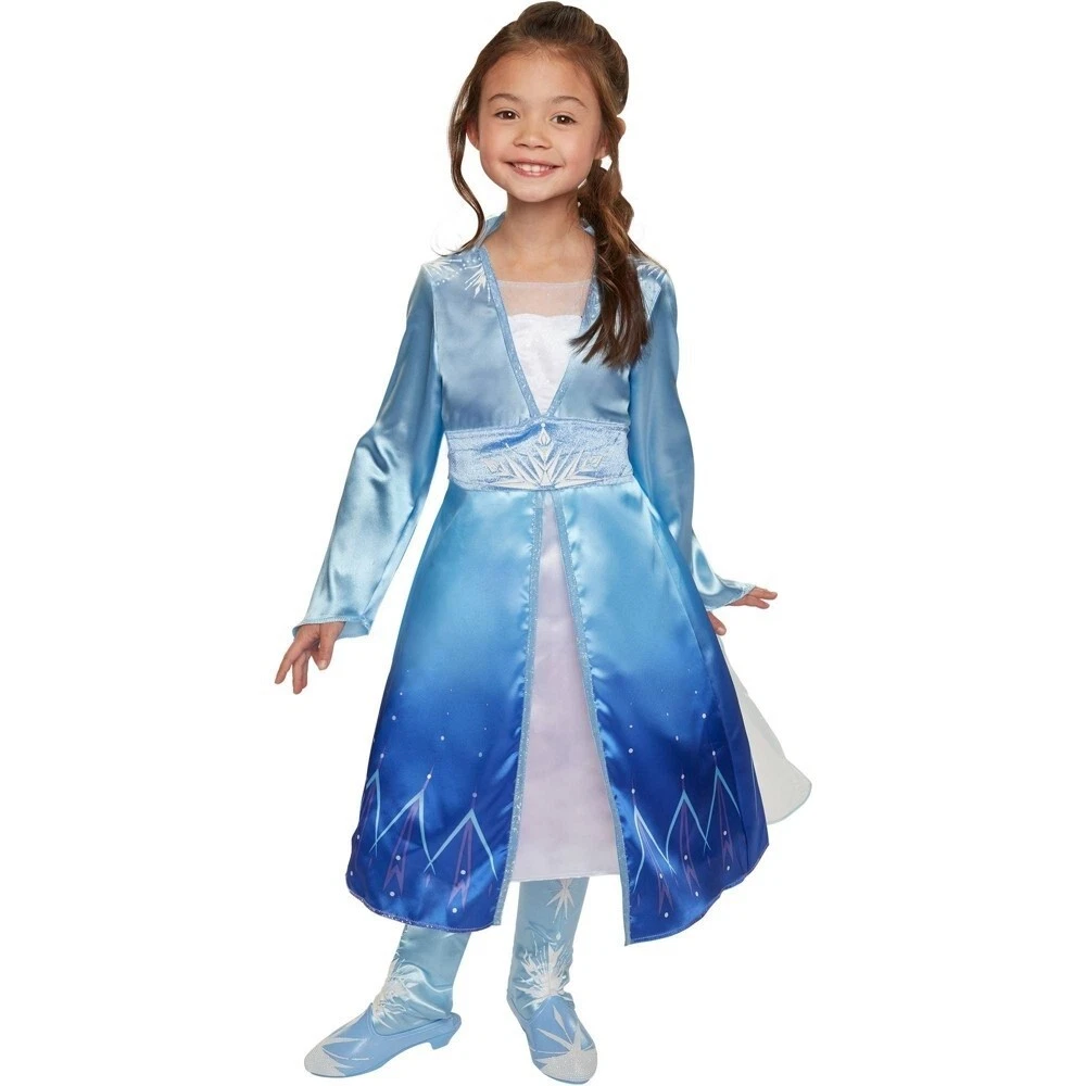 Disney Frozen 2 Princess Elsa Travel Dress Halloween Costume 4-6X #3856