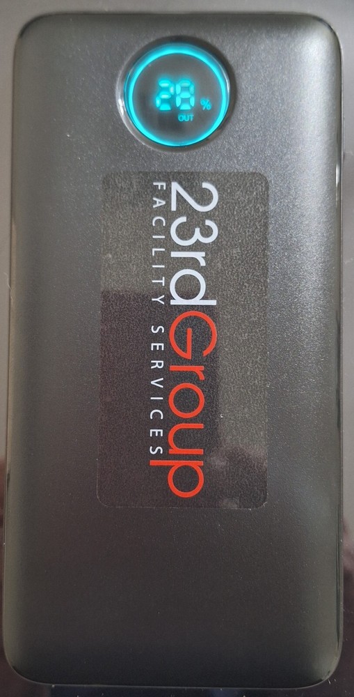 Portable Power Bank HX 160 Q1 30800mAh High Capacity Fast Charging Black