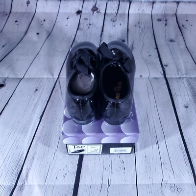 Dance Class Girls Black Tap Shoes Size 12 New