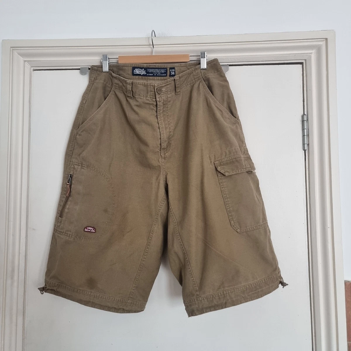 Weird fish shop cargo shorts