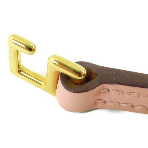 HERMES GHW Rivale Mini Bracelet Bangle Calfskin Leather Pink - Picture 6 of 11
