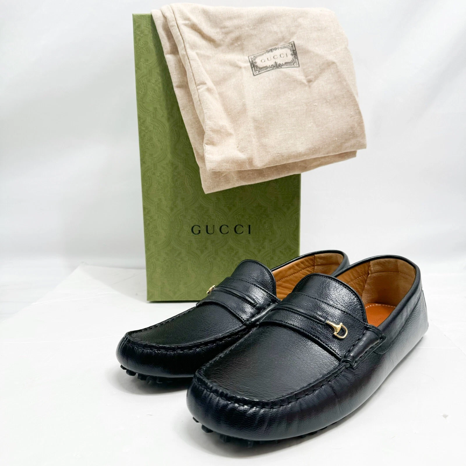Mocassins de conduite mocassin GUCCI Horsebit Quentin 752621 D3V00 Neuf dans sa boîte 11G