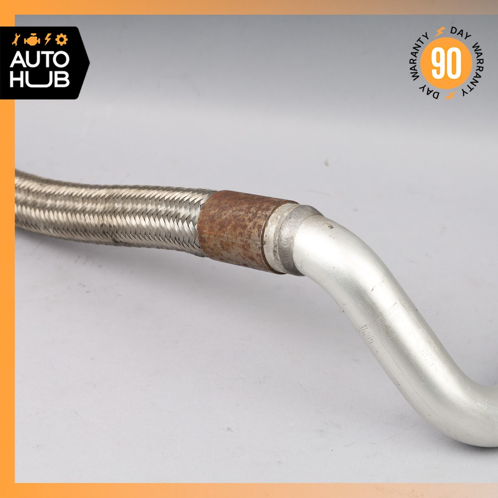 02-07 Maserati Coupe 4200 GT Spyder M138 Engine Heat Exchanger Oil Feed Line OEM