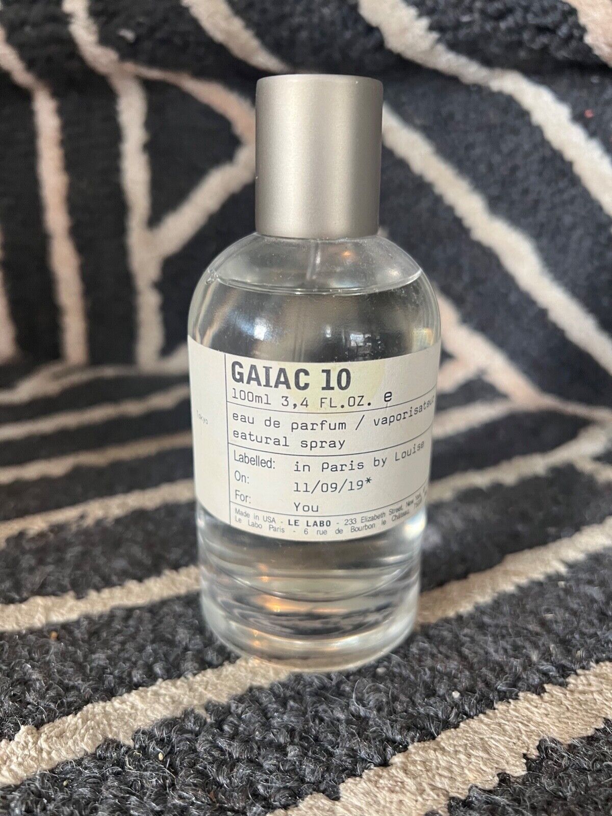 Rare, Hard to Find Le Labo Gaiac 10 Tokyo. Sprayed two times.