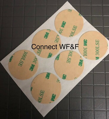 1-24 300LSE ADHESIVE REPLACEMENT STICKY PADS 30mm(1 1/4') double sided mounting