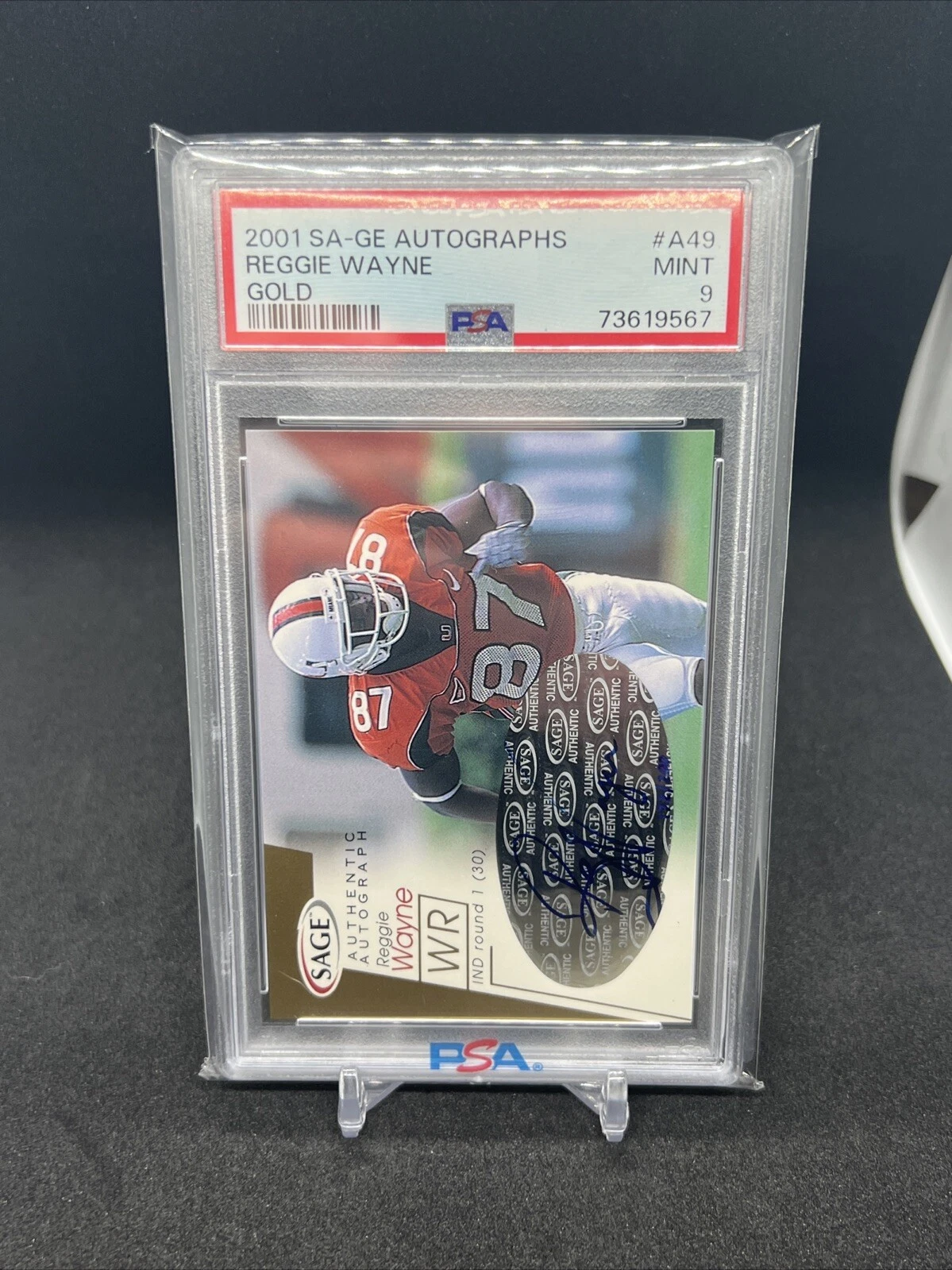 Reggie Wayne SA-GE Autographs #A49 Gold