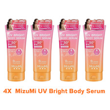 4x MizuMi UV Bright Body Serum SPF50 PA  Sunscreen Anti-Pollution Skin 180 ml