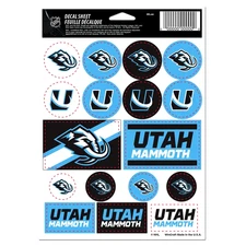 Utah Mammoth NHL Vinyl Die-Cut Sticker Set / Decal Sheet *Free Shipping